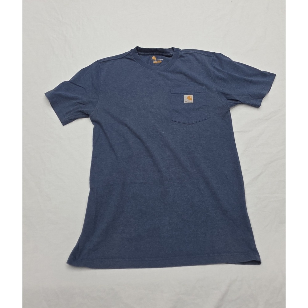 Carhartt Original Fit Blue T-shirt With Front Pocket Size‎ Small